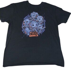 Star Wars Rebels Funko Pop! Tee Large Black 100% Cotton